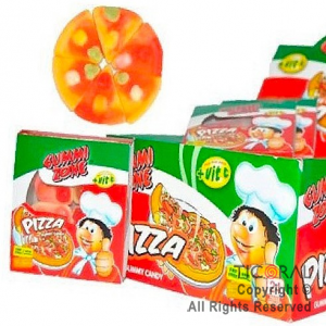 GOLO GOMA GOMITAS GUMMI ZONE PIZZA 9 GRS X 24 UNIDADES x 1